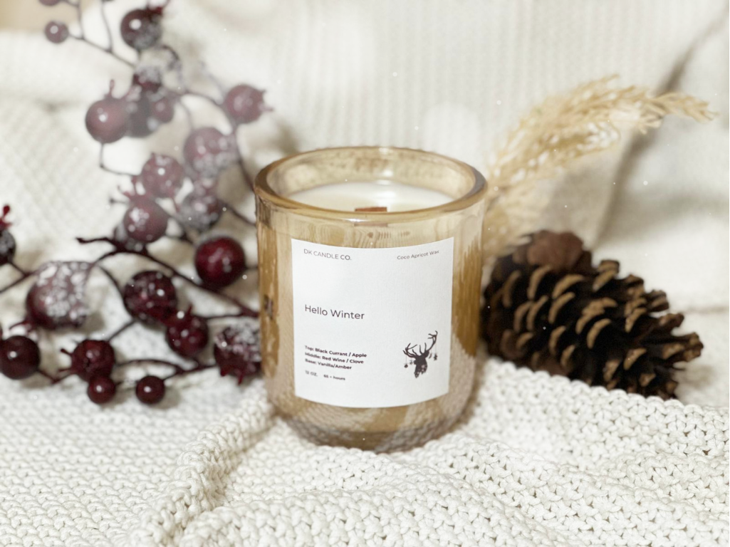 Hello Winter Coco Apricot Candle