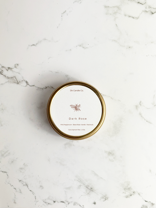 Dark Rose Travel Candle