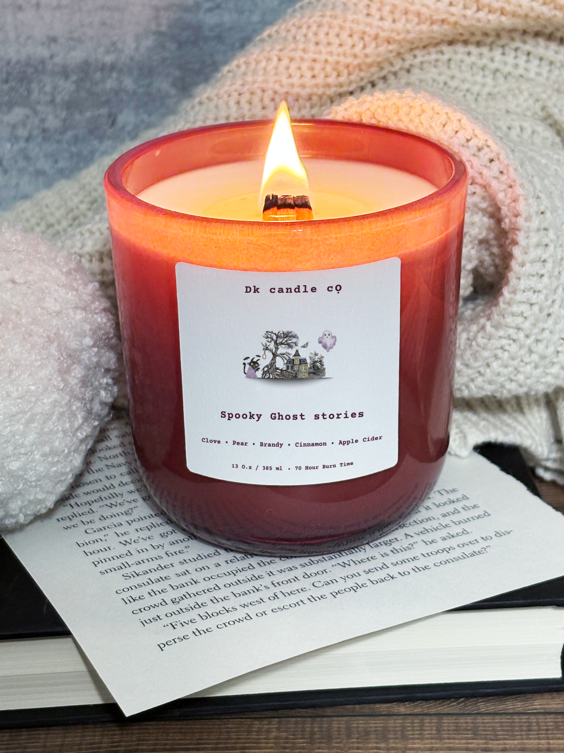Spooky Ghost Stories Candle