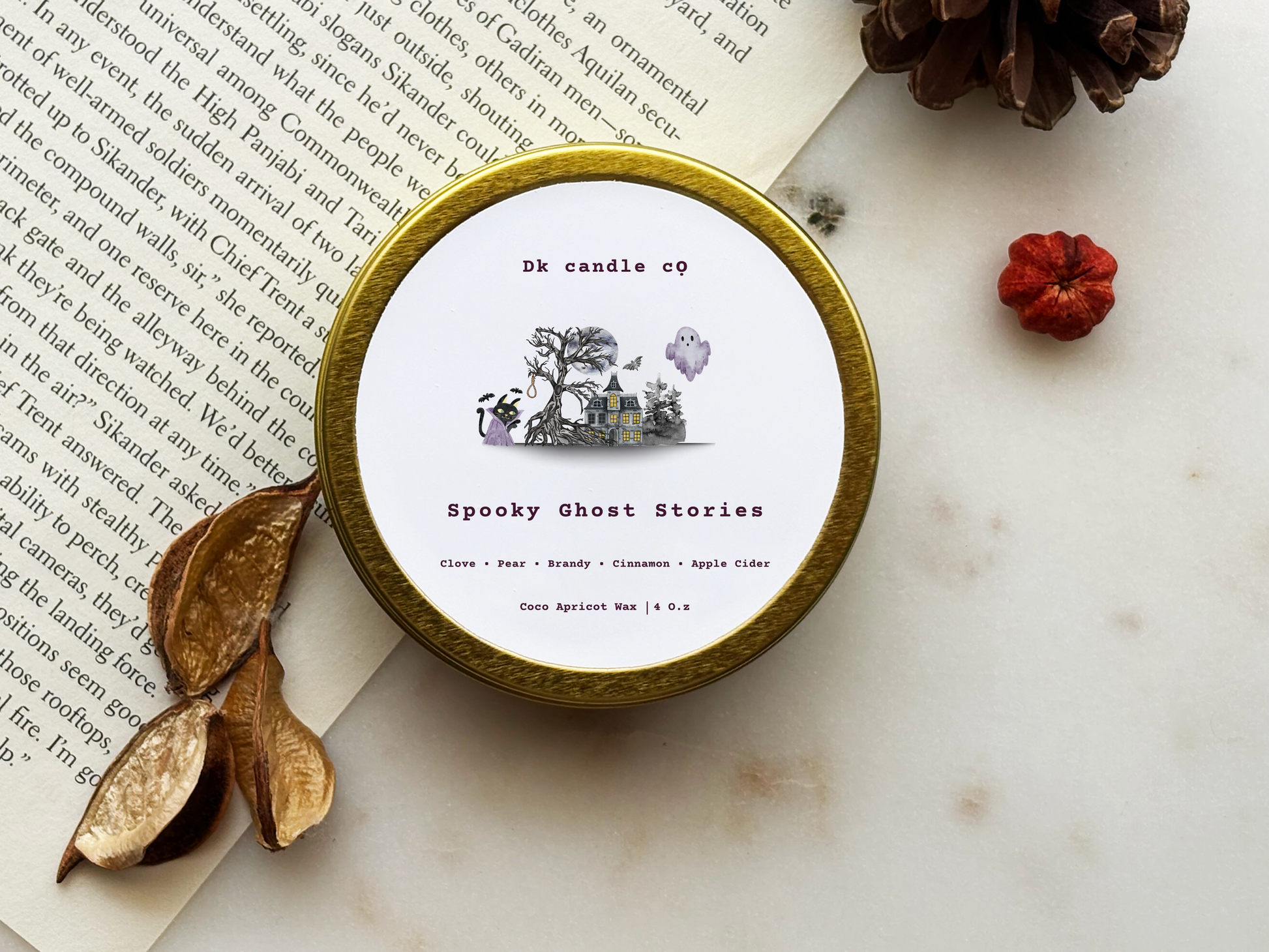 Spooky Ghost Stories - Travel Candle