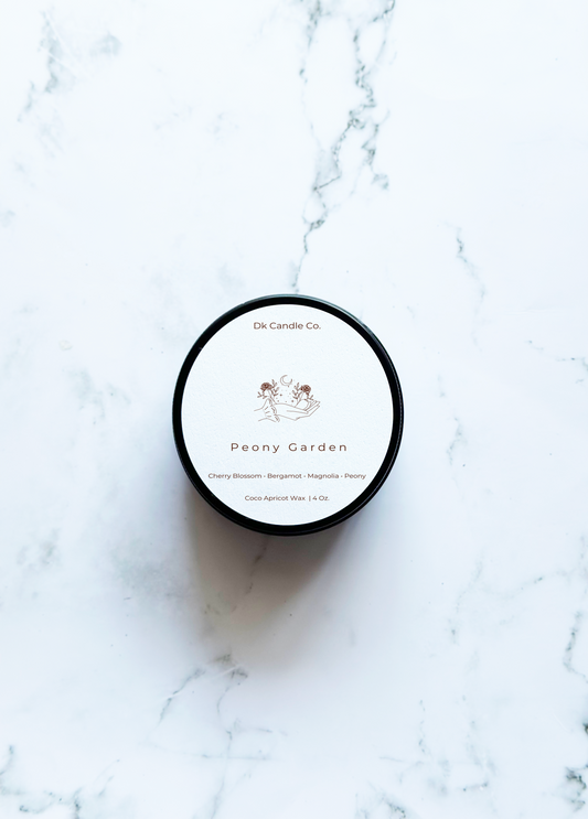 Peony Garden Travel Candle